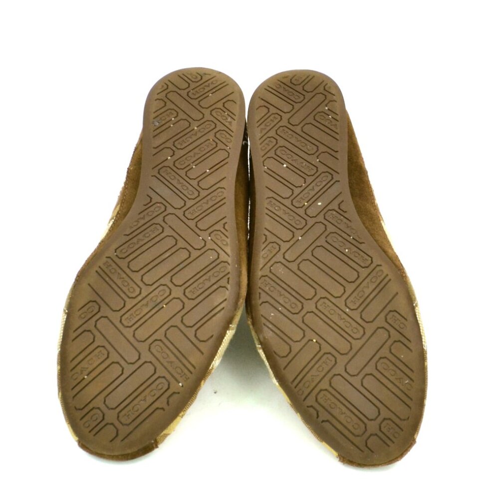 COACH Tidy Women's Size 8 Brown Patchwork Monogram Logo Sneakers #A1351 - Picture 10 of 10